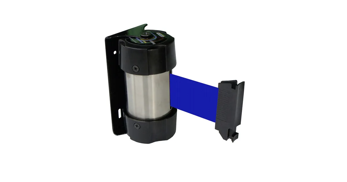 Afzetband blauw wandbevestiging 2,1m MW Tools