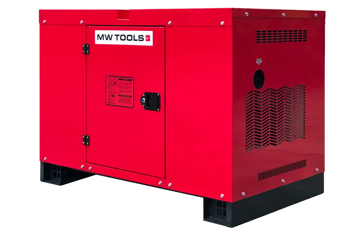 Complete power pack met dieselgenerator 15kW en externe dieseltank 210 liter. MW Tools