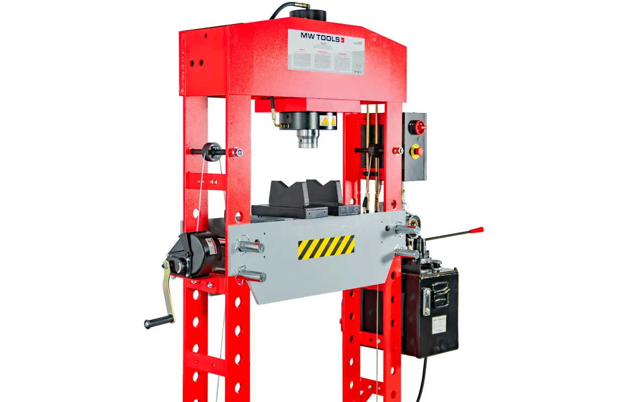 ELEKTROHYDRAULISCHE WERKPLAATSPERS 75T MOBIELE CILINDER MW TOOLS