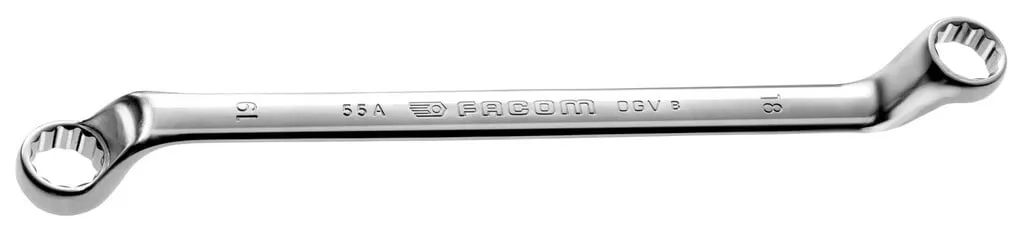 FACOM DUBBELGEBOGEN 12KANT RINGSLEUTEL 18×21 MM – 55A.18X21