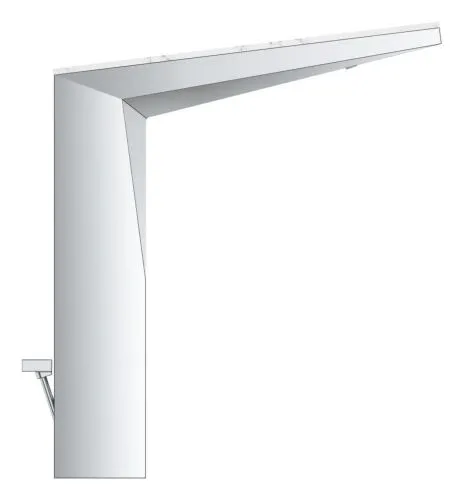 GROHE ALLURE BRILLIANT PRIVATE COLLECTION LSIZE WASTAFELMENGKRAAN WHITE ATTICA CHROOM