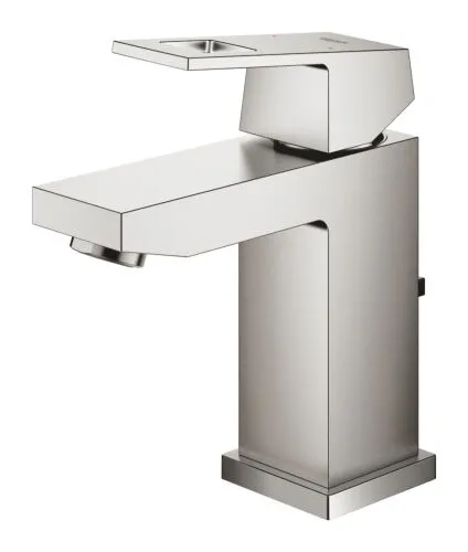 GROHE EUROCUBE SSIZE WASTAFELMENGKRAAN MET WASTE 28 MM SUPERSTEEL