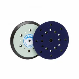 Hamach Tackup (klittenband) schuurpad 150 mm 8 + 6 + 1 gaten (zonder as)