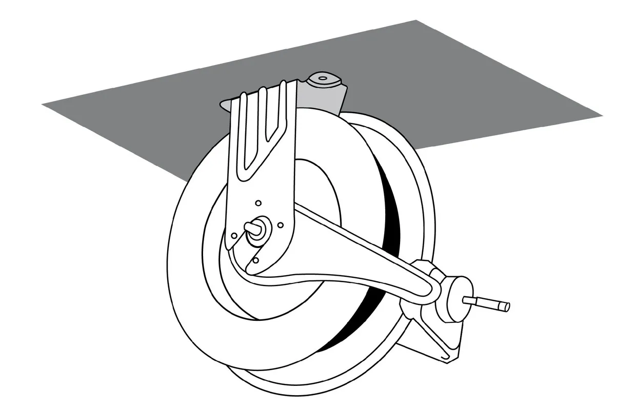Haspel AdBlue 15 m Ø 3/4" 20 bar  Gepoederlakt staal met automatische oprol en vaste muurbeugel MW Tools