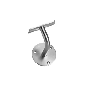 Intersteel leuninghouder - gebogen - opschroevend hol zadel - RVS geborsteld