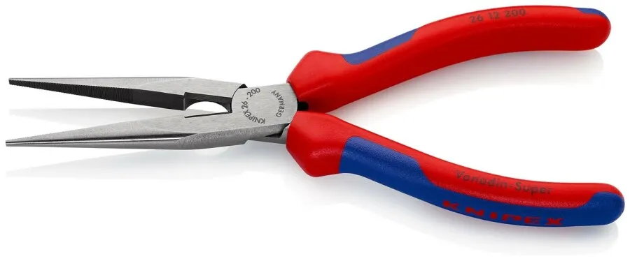 Knipex telefoontang recht 200 mm nr. 26 12 200  Rood/Blauw