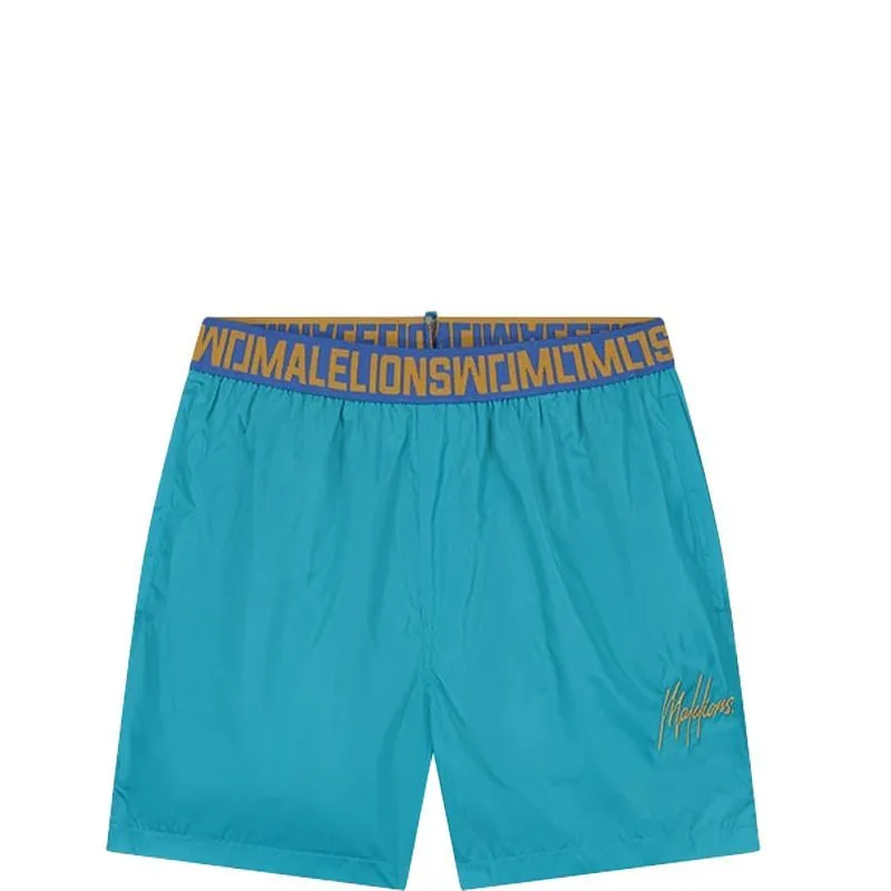 MALELIONS  MEN VENETIAN SWIM SHORT  BLAUW