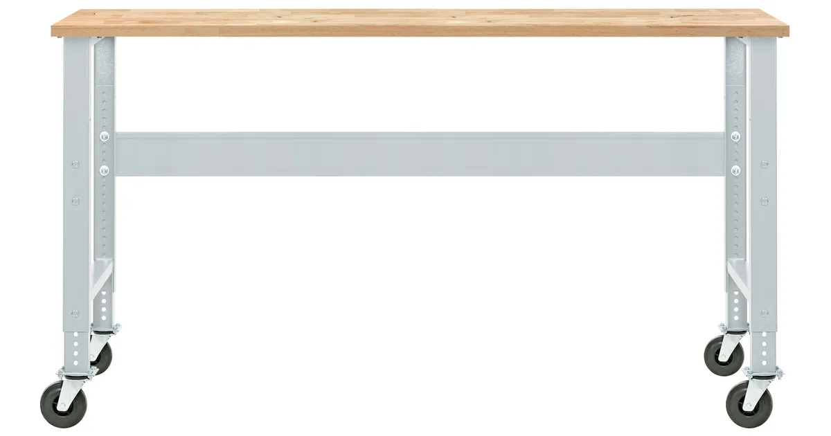 Modulaire werkbank Rubberwood met wielen 2000 mm MW Tools