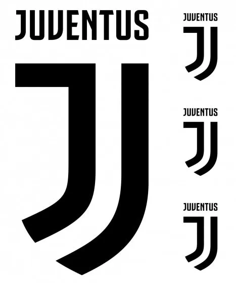 muursticker logo 2 stickervellen zwart/wit