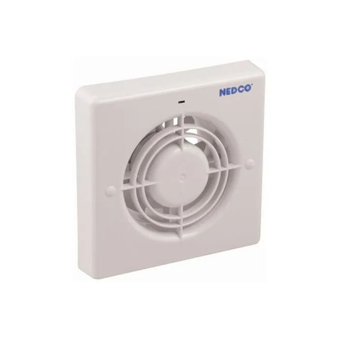 Nedco BV Badkamer/Toiletventilator CR 120 AT ABS, kunststof wit