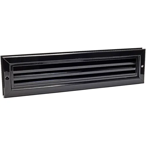 Nedco deurventilatierooster alum. 470 x 121 mm zwart