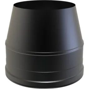 Nedco DW  Ø 80 mm conisch eindstuk zwart