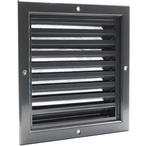 Nedco gevelrooster alum. 200 x 200 mm vaste lamellen antraciet