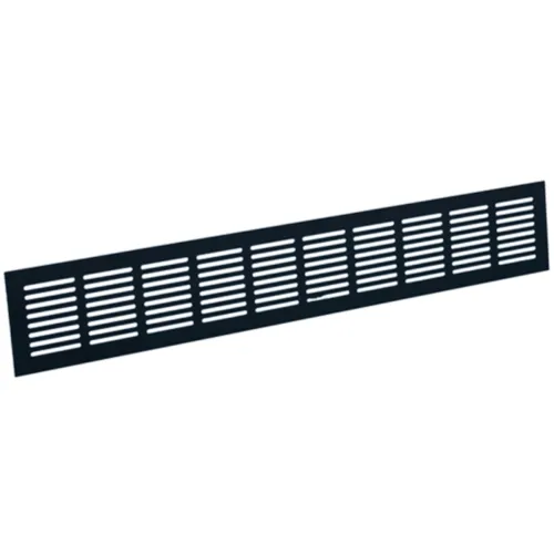 Nedco plintrooster alum. 500 x 100 mm zwart