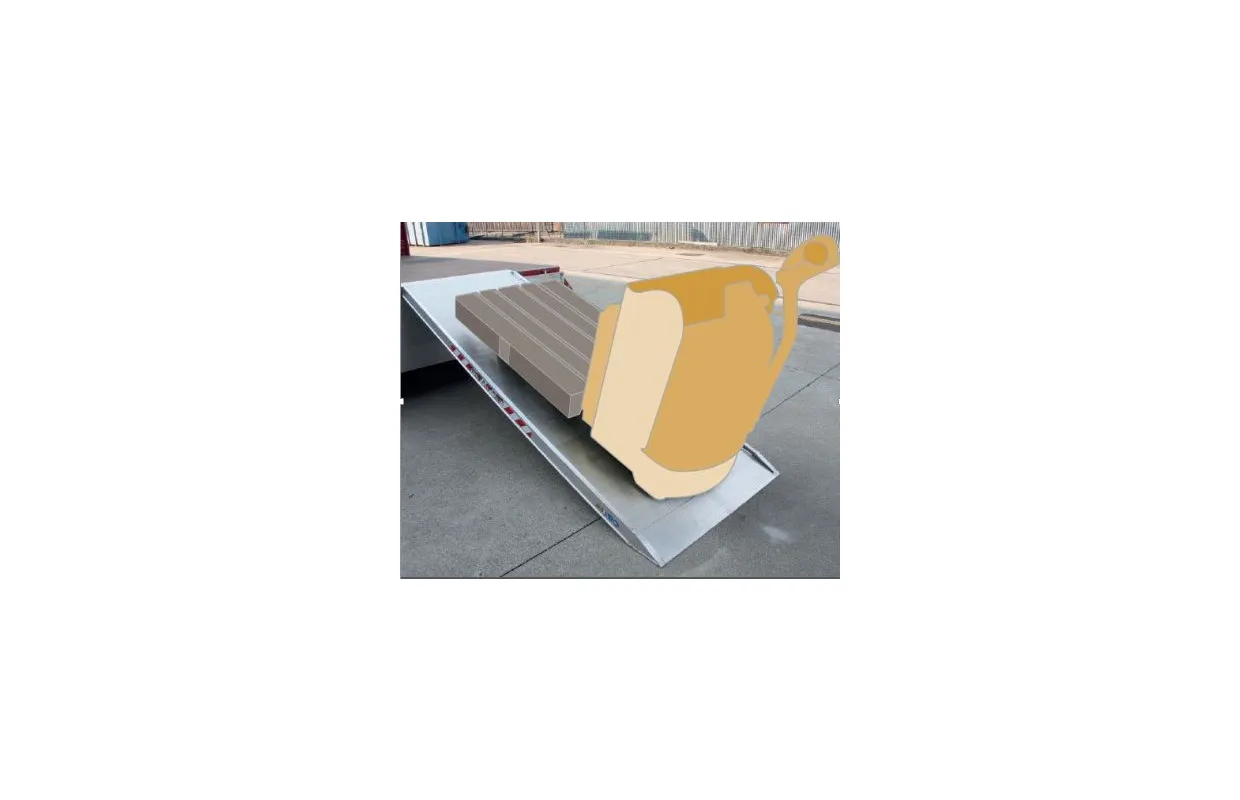 Oprijplaat aluminium 2000kg 2390 x 1000mm vast bruikbare breedte 940mm MW Tools