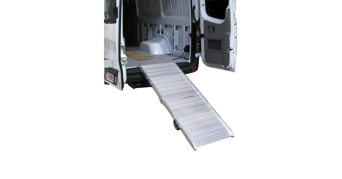 Oprijplaat inklapbaar 400kg 2000 x 1051mm aluminium bruikbare breedte 1000m MW Tools