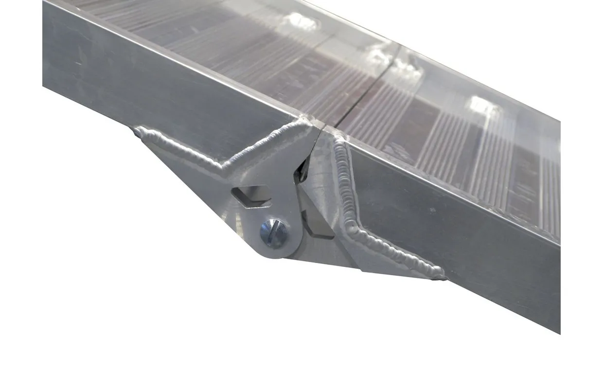 Oprijplaat inklapbaar 400kg 2000 x 1051mm aluminium bruikbare breedte 1000m MW Tools