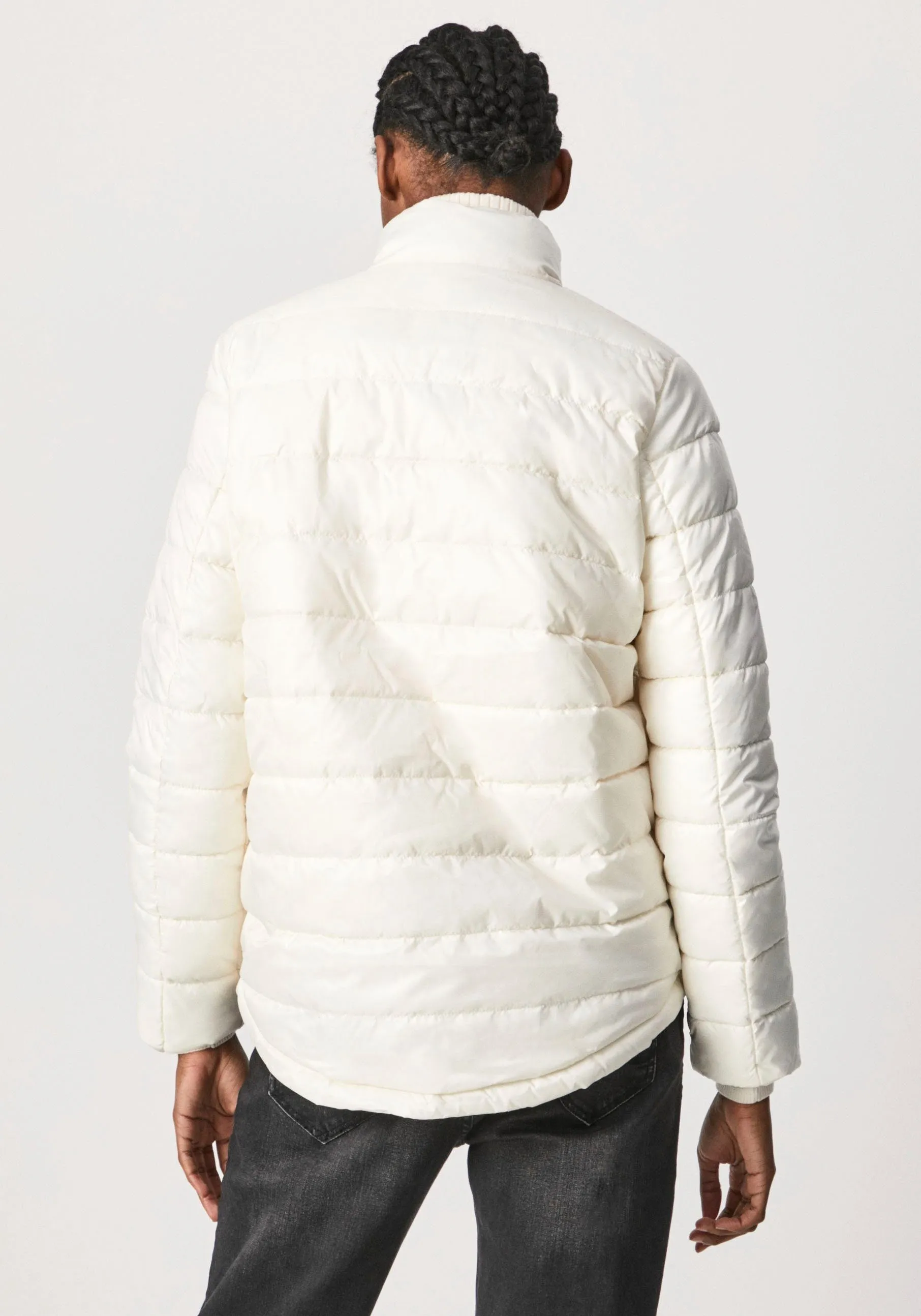 Pepe Jeans Gewatteerde jas Fanny met deelbare ritssluiting en leuke stiksels