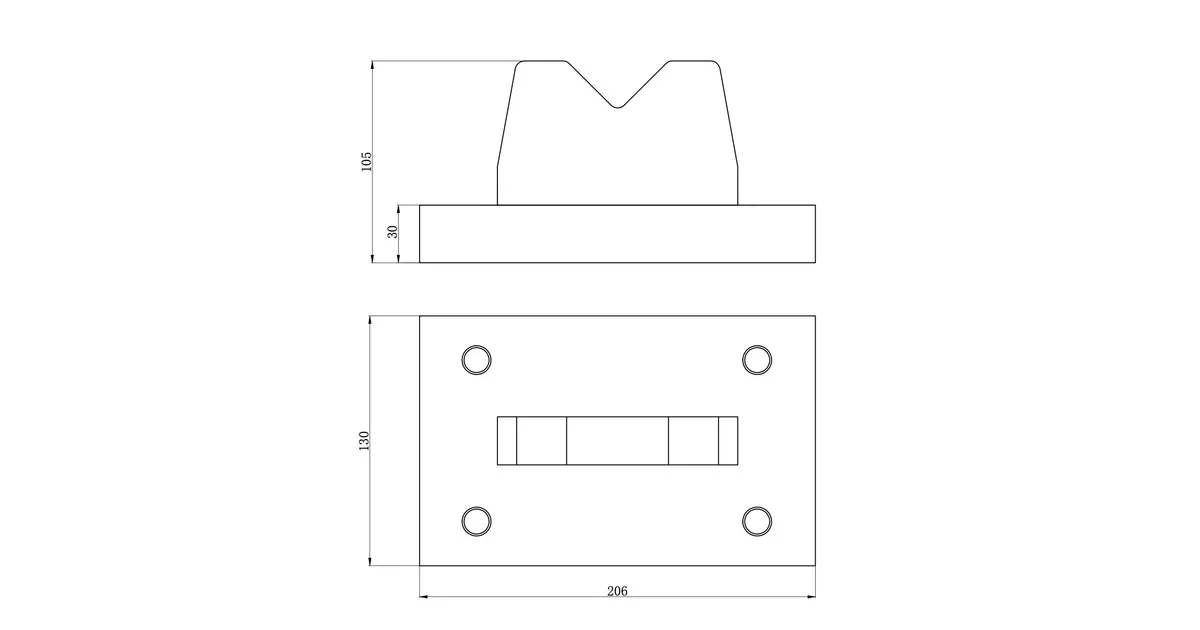 PERSBLOK VBLOK 30 T 206 X 130 X 105MM PERSEN MW TOOLS