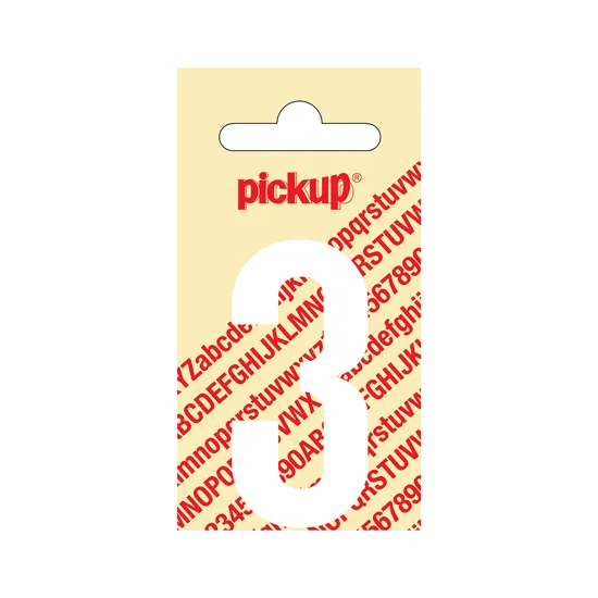 PLAKCIJFER NOBEL 60 MM WIT 3