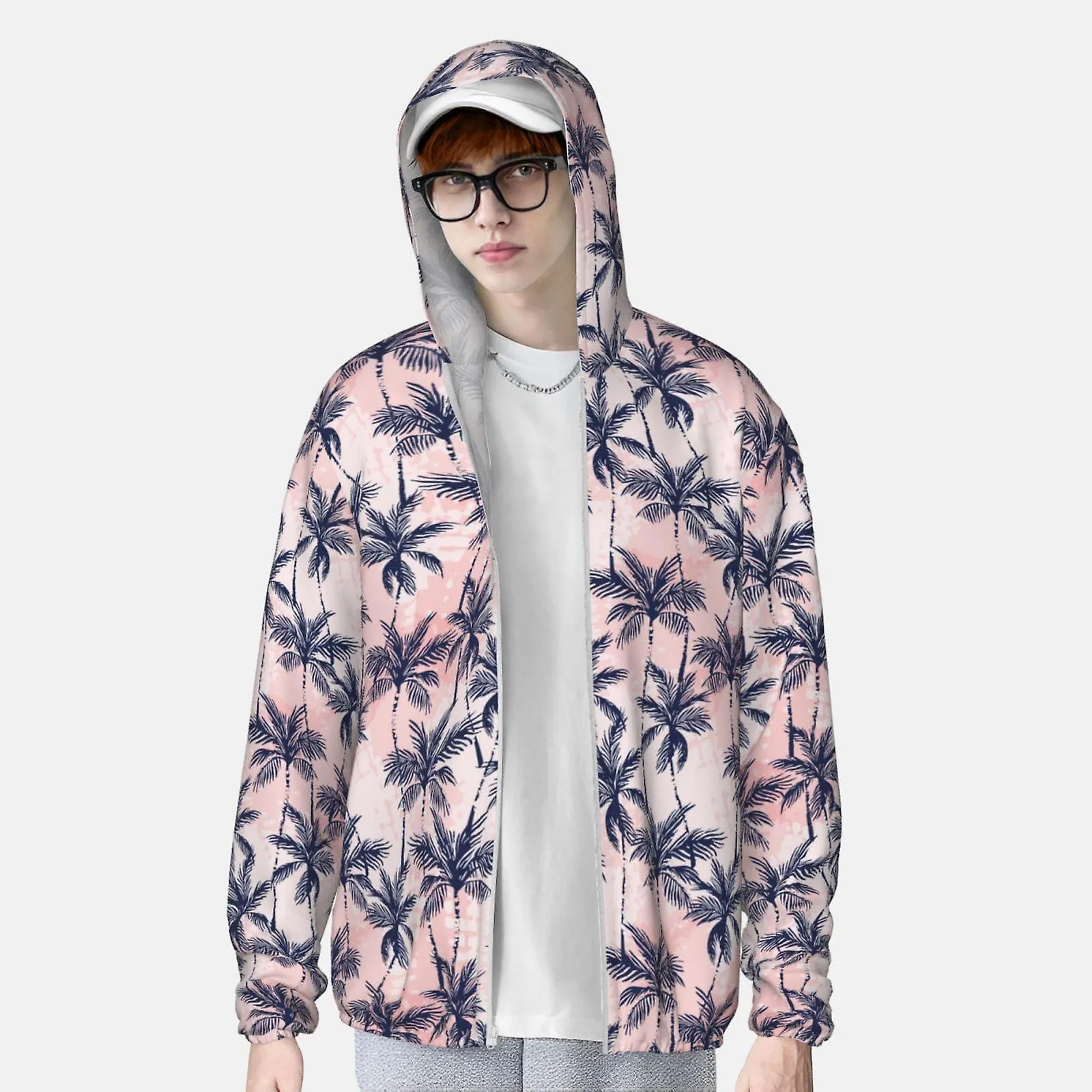 Schildpadden en zeeplanten UPF 50+ Zonwerende kleding met lange mouwen, visshirt Lange mouw ritssluiting kl1749