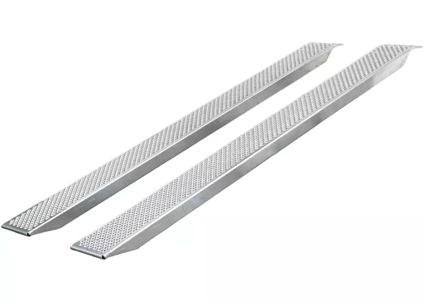 Set vaste oprijplaten aluminium 1000kg 2500 x 260mm bruikbare breedte 222mm MW Tools