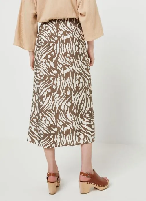      VILA VIDOGMA JADE SLIT SKIRT/SU  BRUIN   