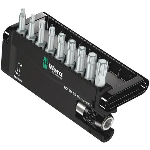 WERA 10DELIGE BITCHECK 10 UNIVERSAL 1 BITSET  TORX