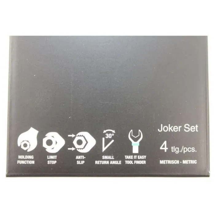 WERA 5073290001 JOKER STEEK EN RINGRATEL SLEUTELSET 4DLG