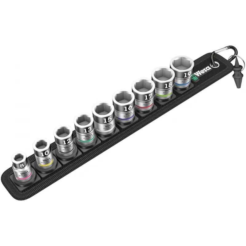 WERA BELT B 1 ZYKLOP DOPPEN SET, MET VASTHOUDFUNCTIE,  3/8" AANDRIJVING