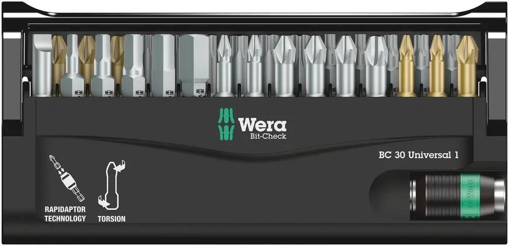 WERA BITCHECK 30 UNIVERSAL 1 BITSET 30DELIG  05056440001